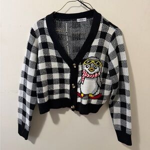 Ardene Plaid Cardigan
